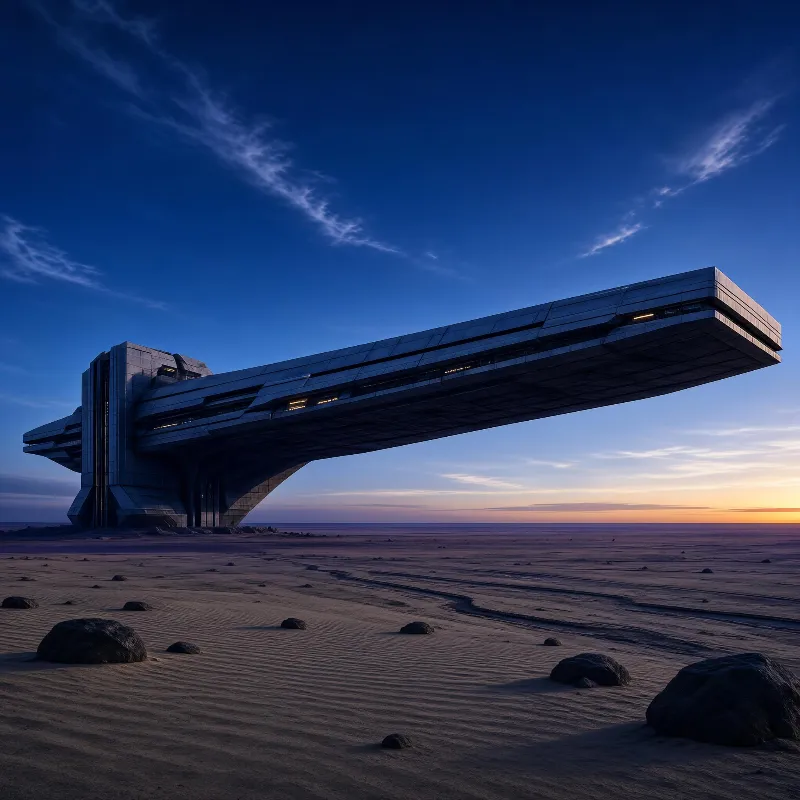 Futuristic Desert Structure