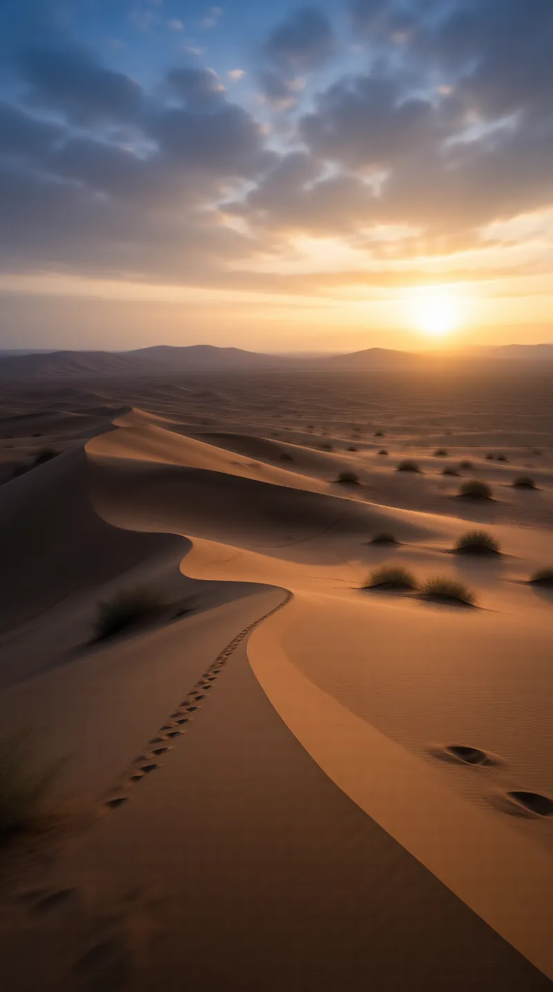 Desert Sunset Landscape