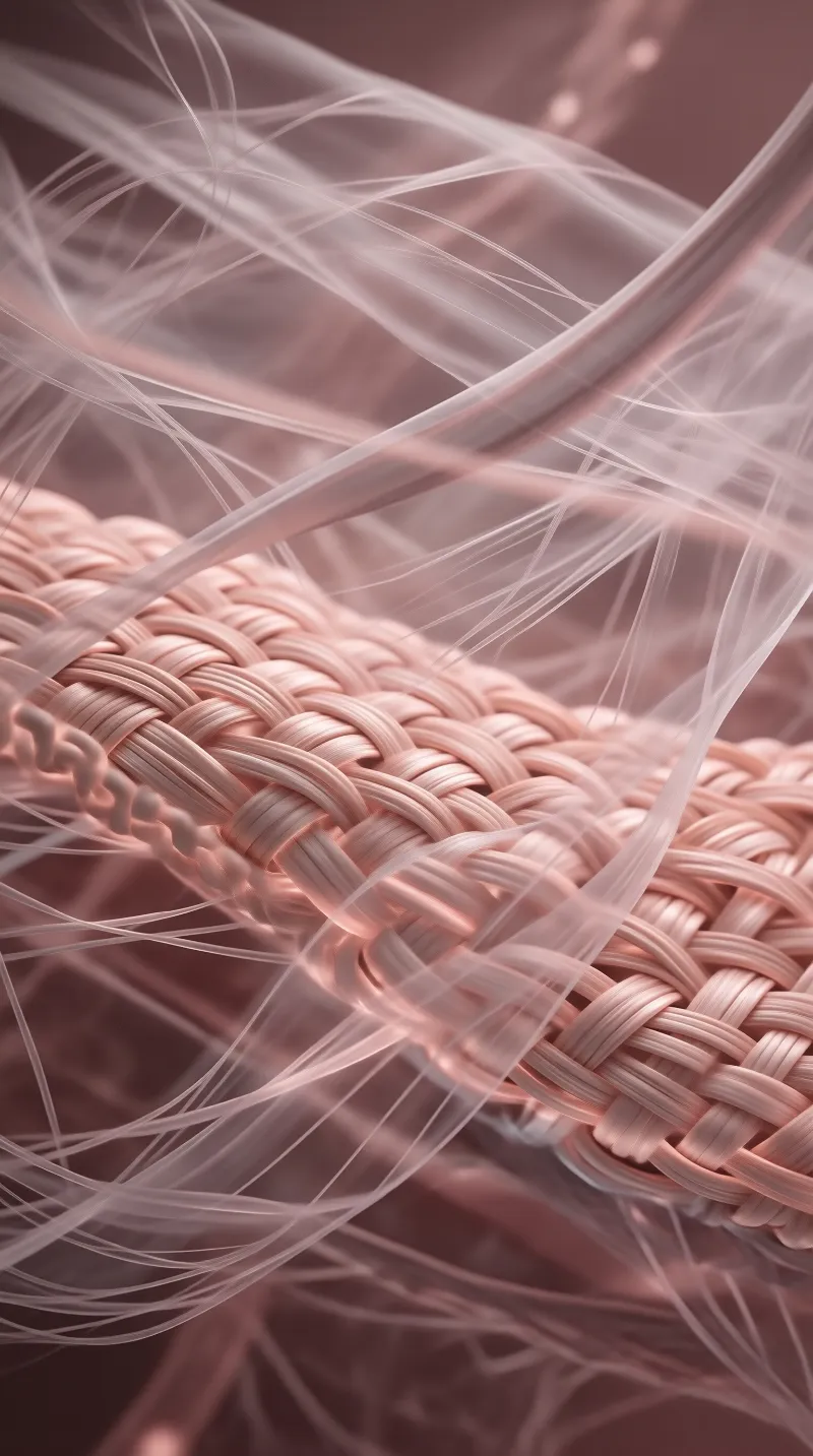 Pink Woven Texture and Fibers