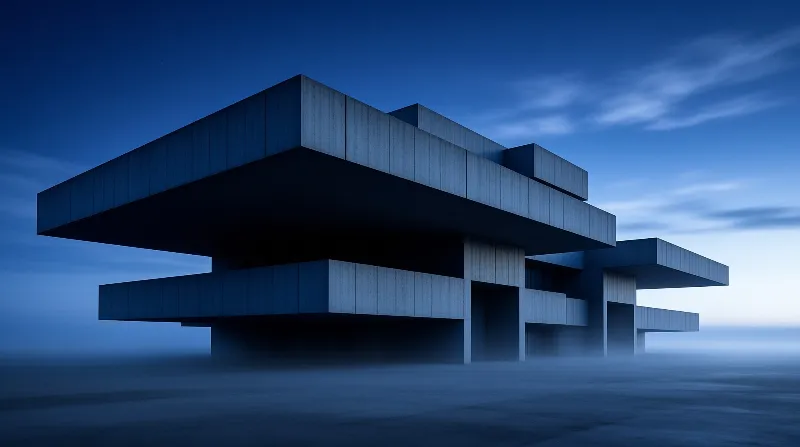 Modern Brutalist Structure