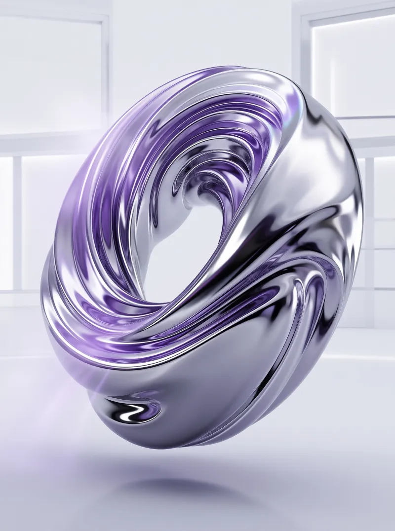 Twisted Purple Metal Form