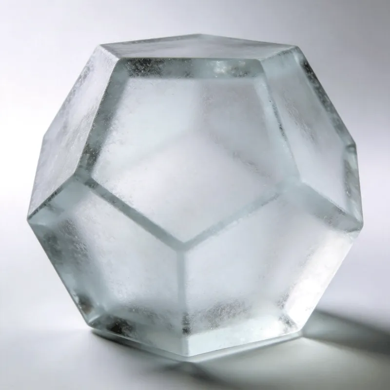 Frosted Glass Dodecahedron