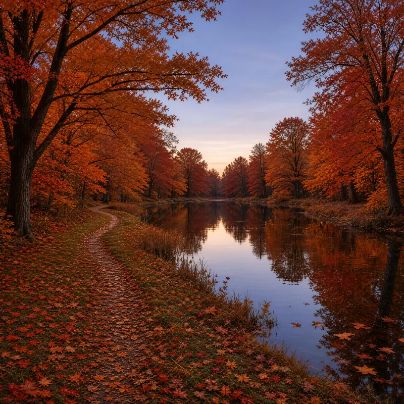 Autumn River Reflections