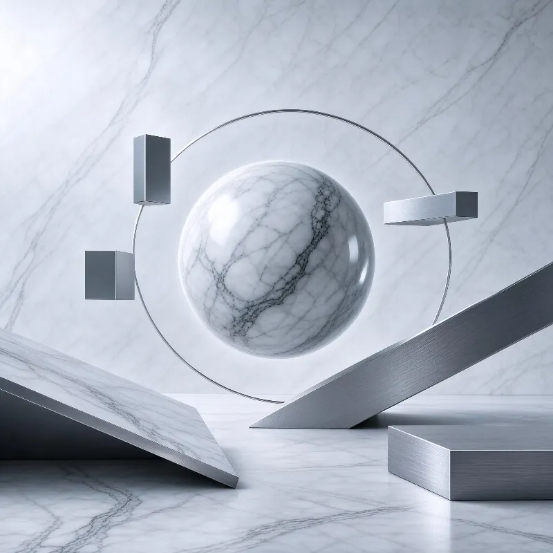 Marble Sphere Composition