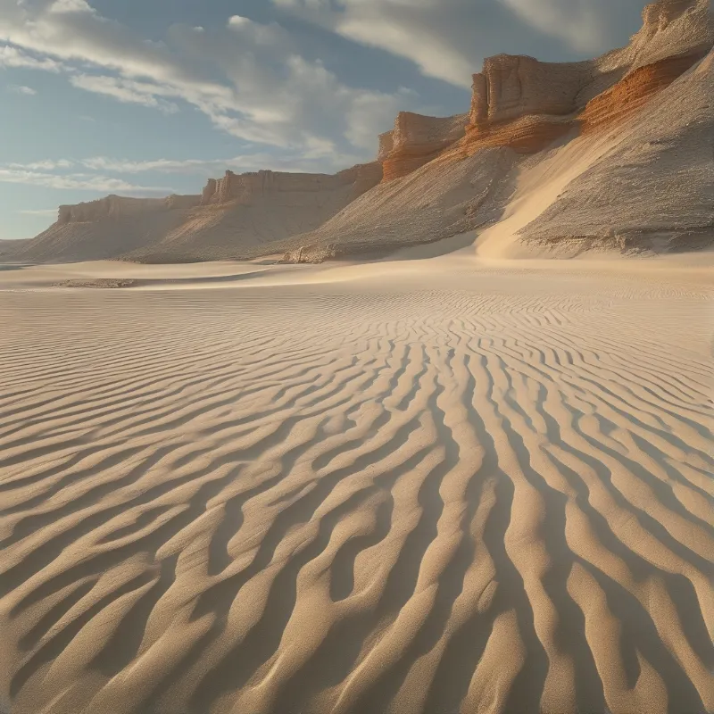 Desert Dunes and Cliffs