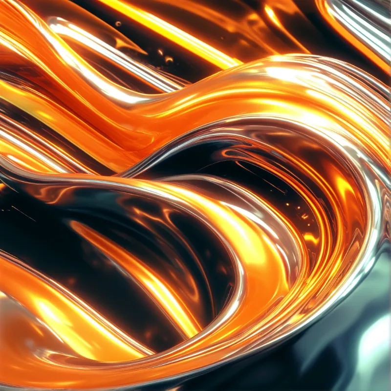 Molten Gold Waves