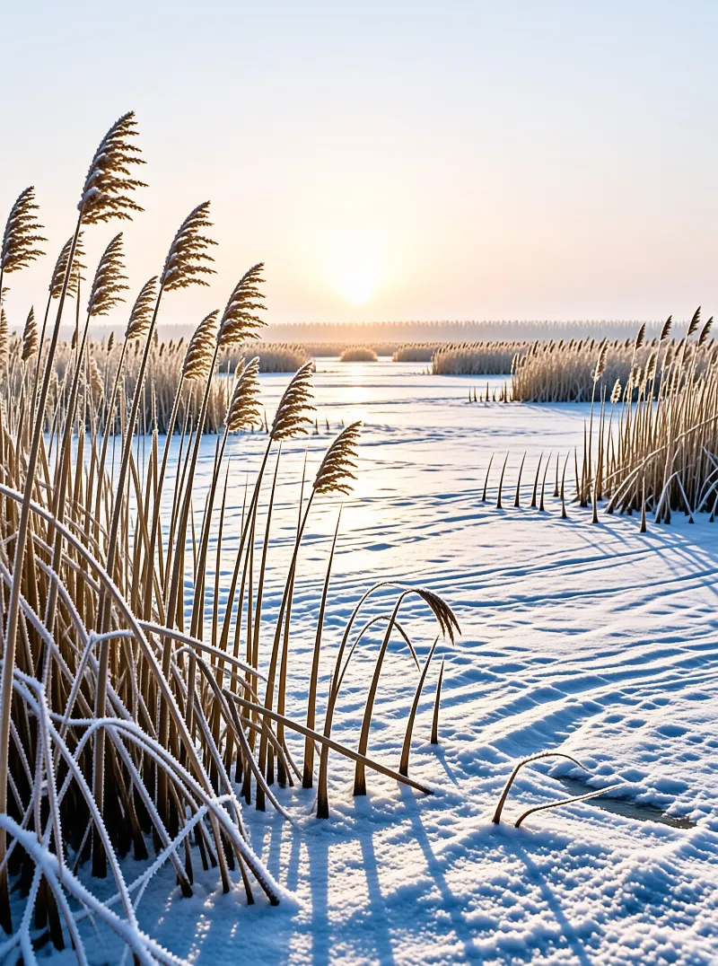 Winter Sunrise Landscape