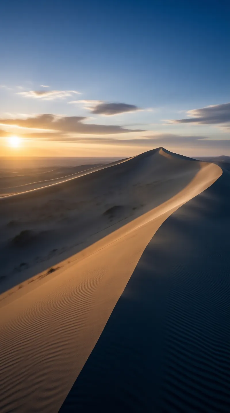 Desert Dune at Sunset