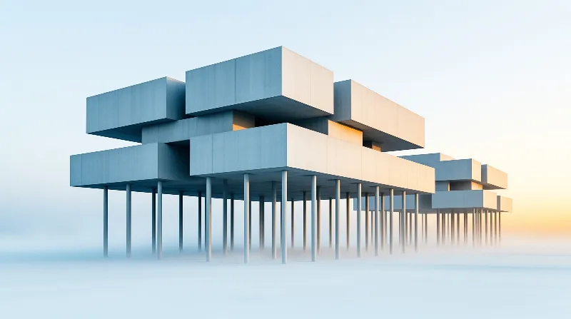 Futuristic Elevated Building