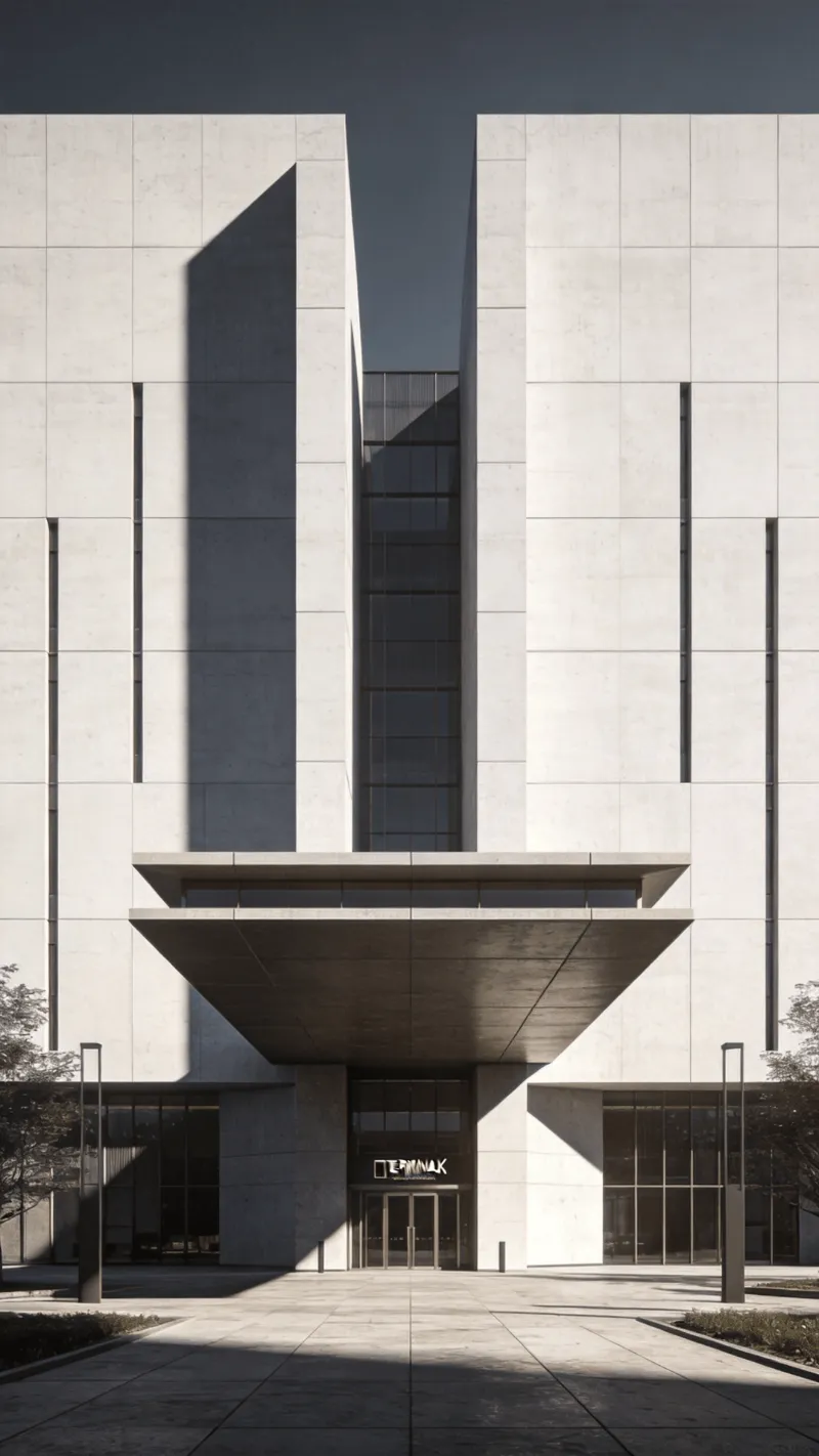 Terminal with Floating Cantilever — Urban Plaza
