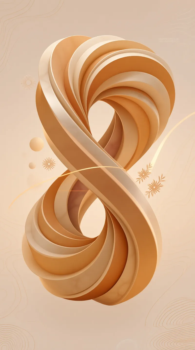 Abstract Infinity Sculpture