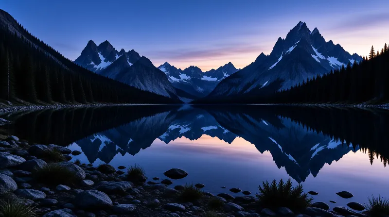 Alpine Lake Reflection