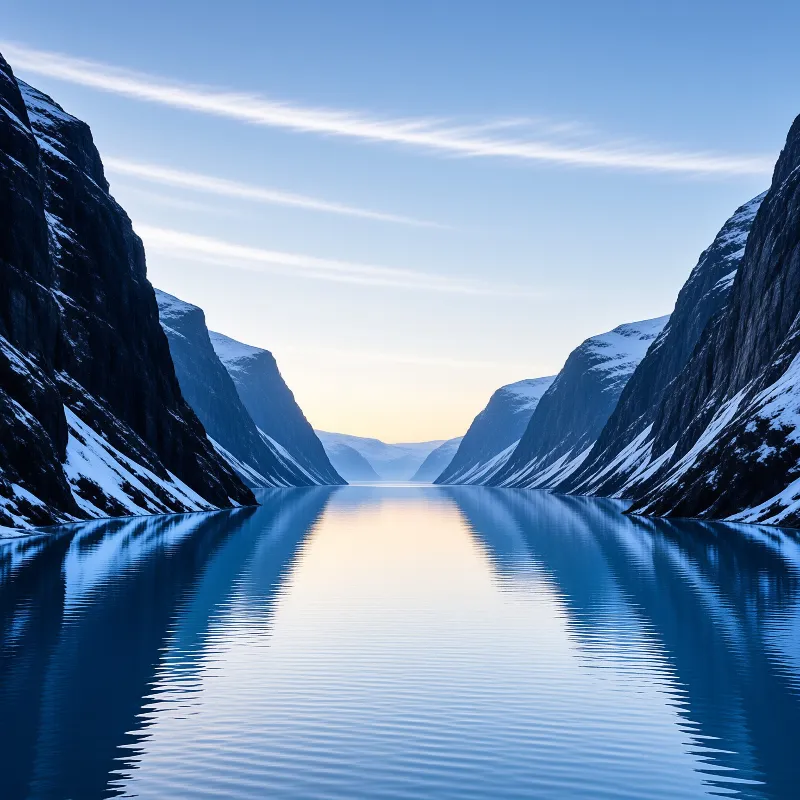 Arctic Fjord Sunrise