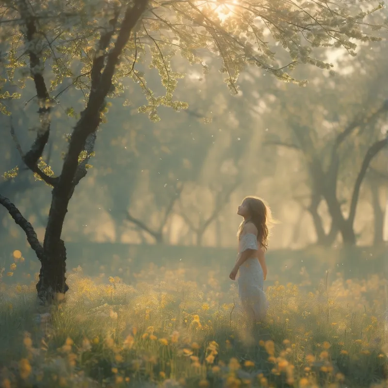 Dreamy Morning in the Garden