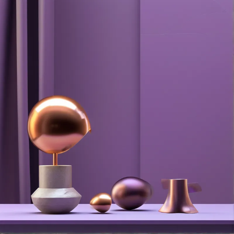Abstract Metallic Composition