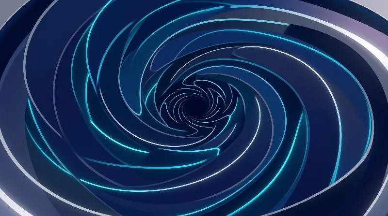 Abstract Blue Vortex