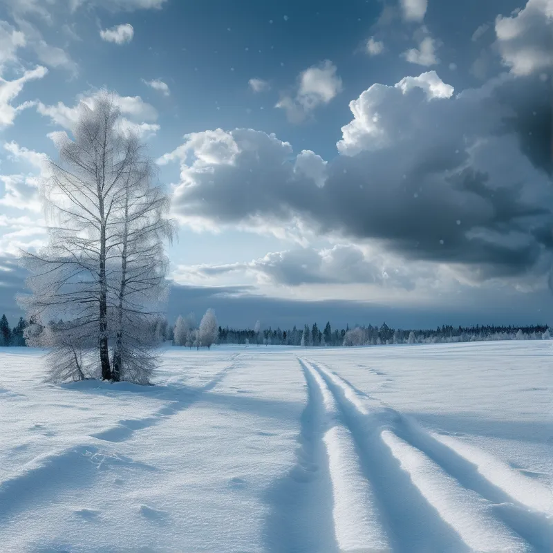 Snowy Winter Landscape