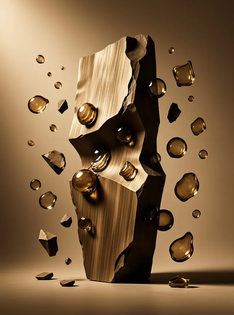 Abstract Golden Shard