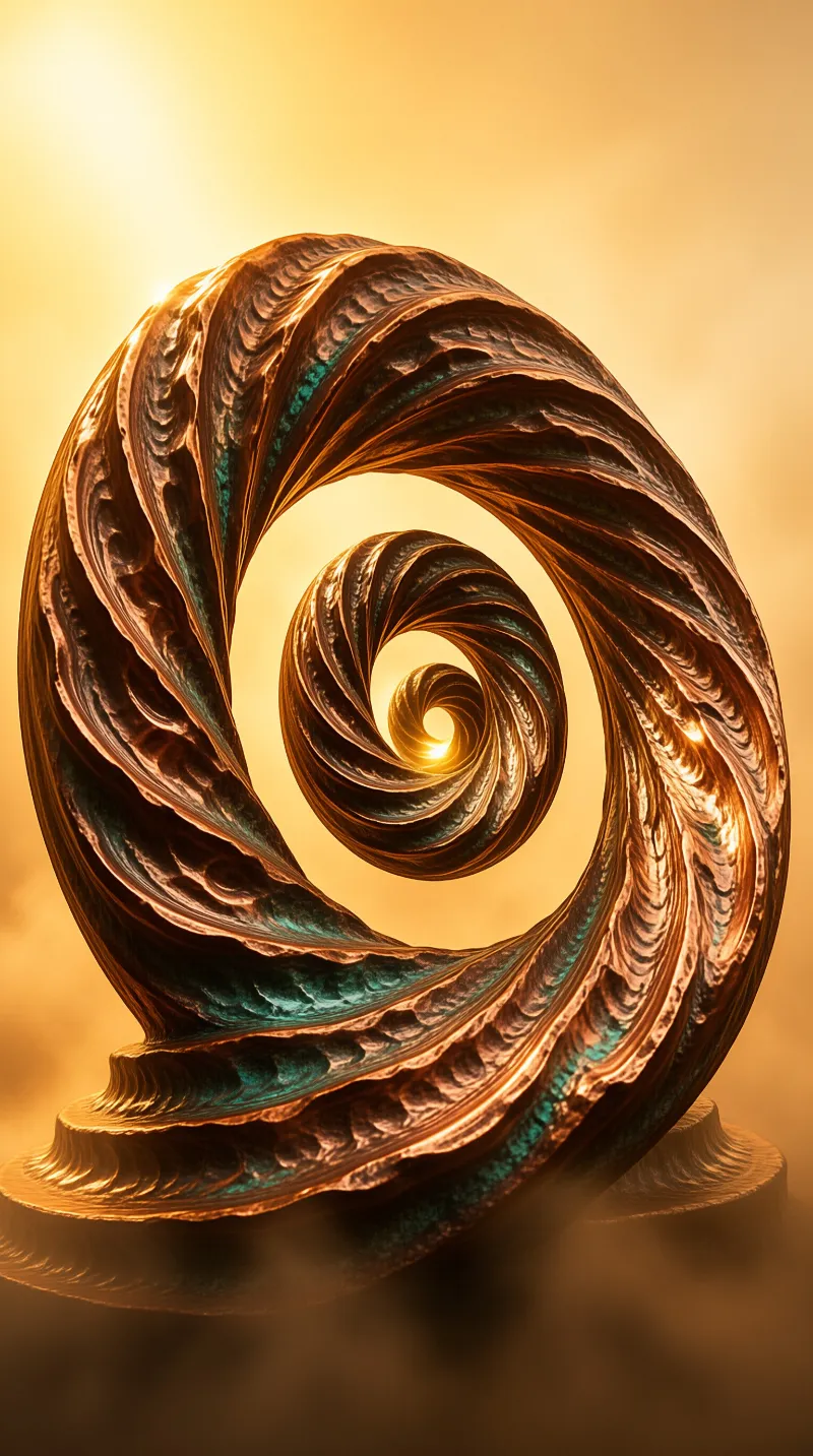 Abstract Spiral Sculpture