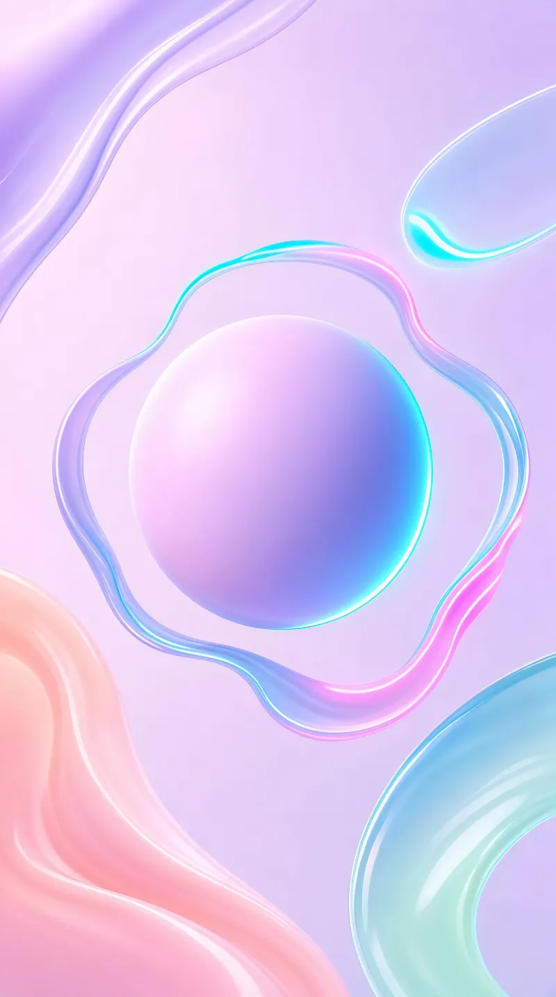 Colorful Gradient Sphere with Flowing Lines
