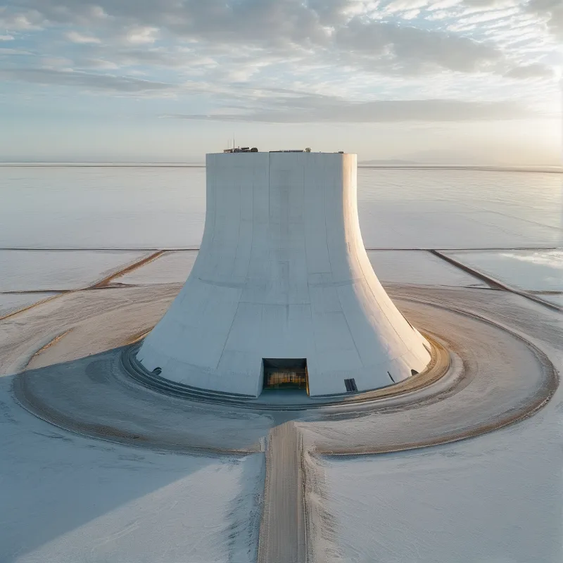 White Pavilion in Salt Flat