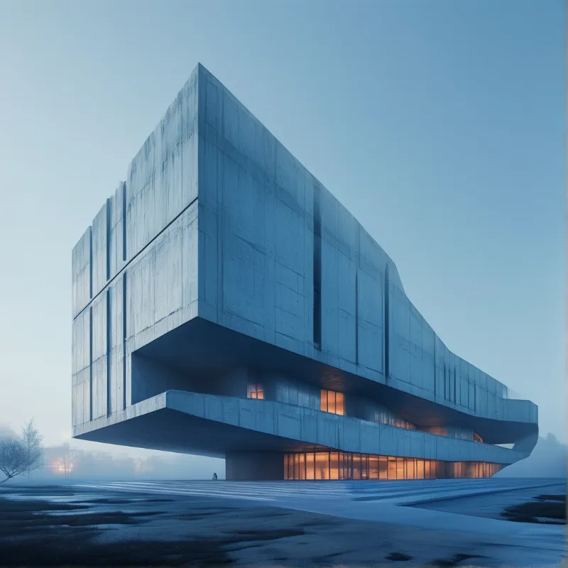 Modern Concrete Building