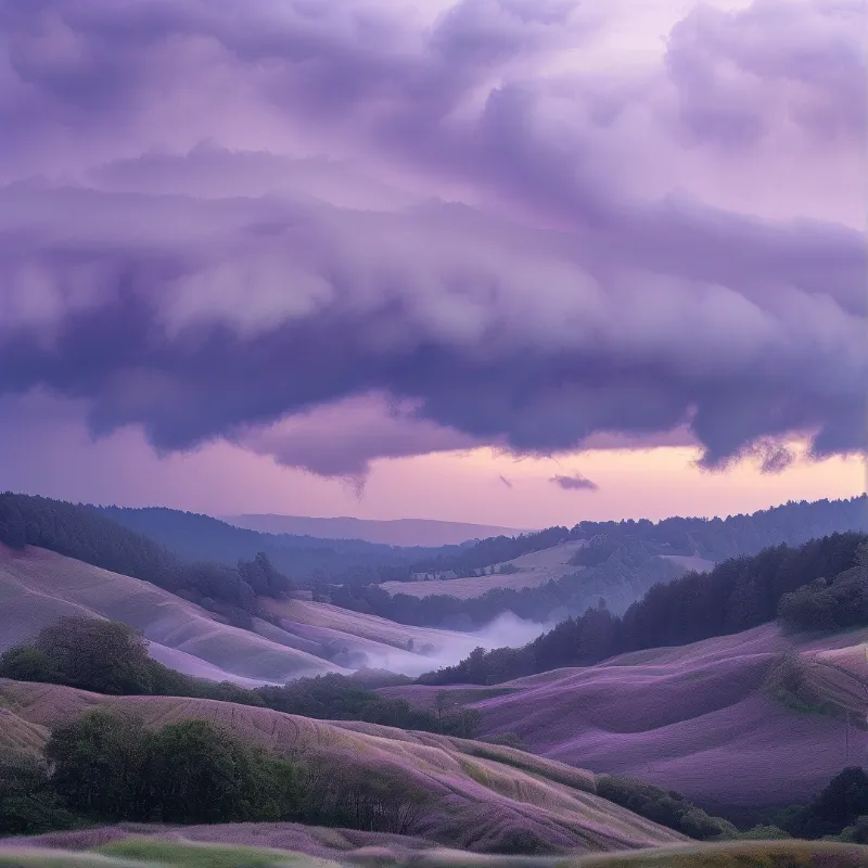 Purple Valley Sunset