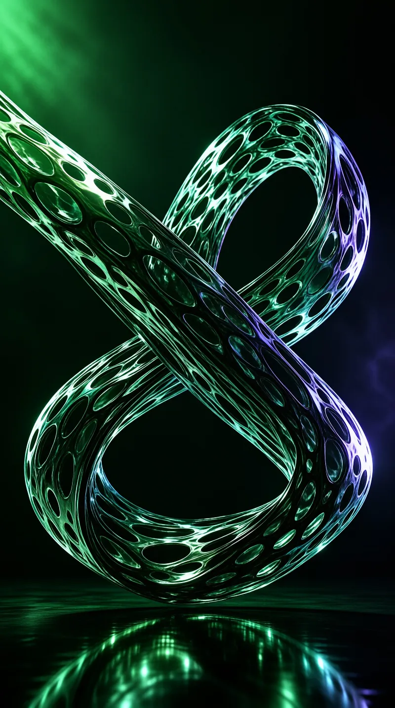Futuristic Neon Helix