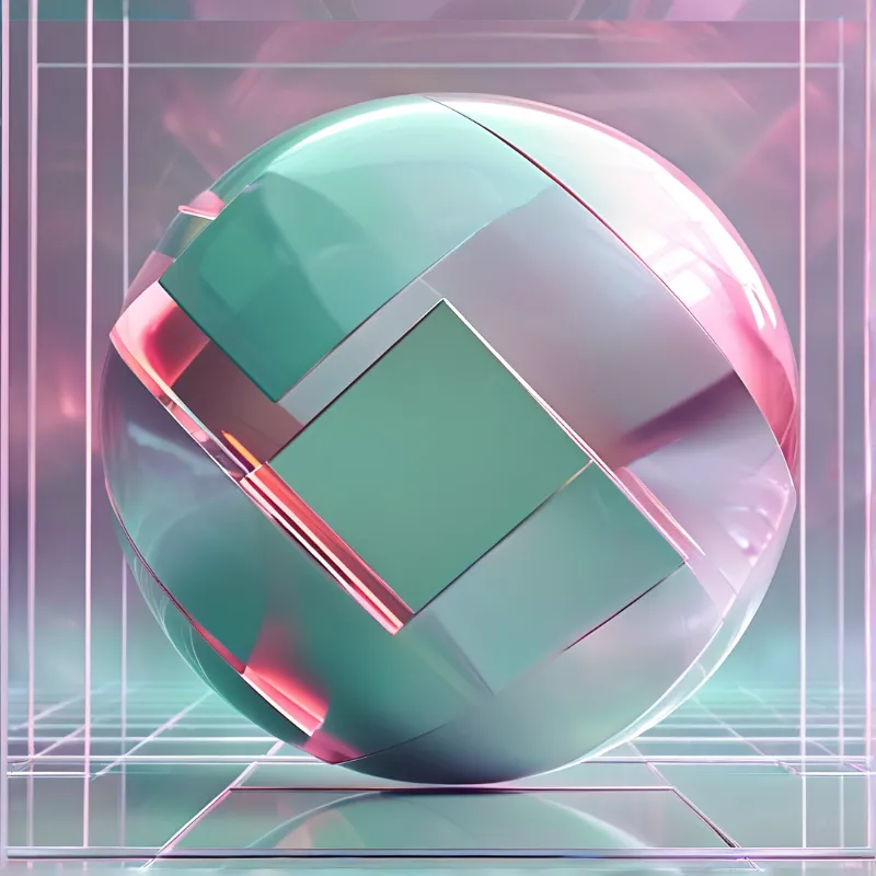 Abstract Glass Sphere
