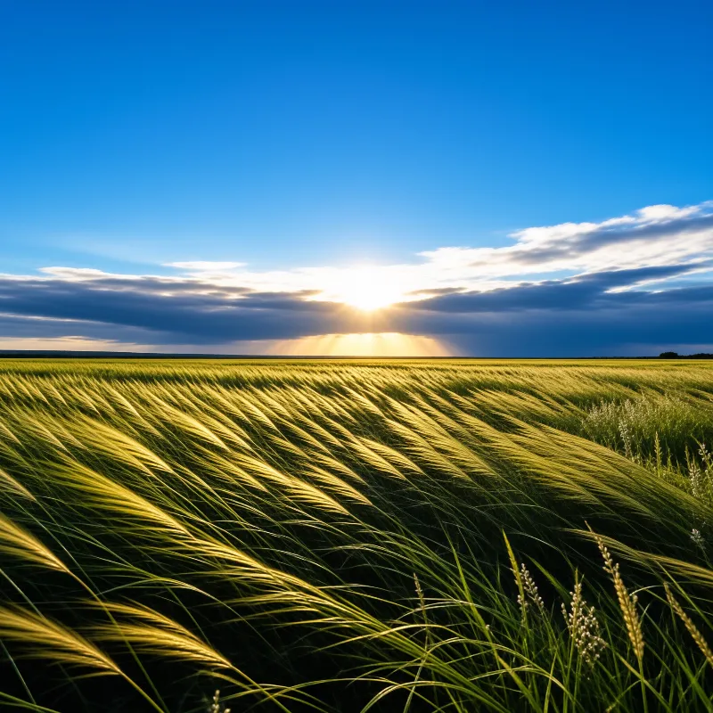 Golden Field at Sunrise