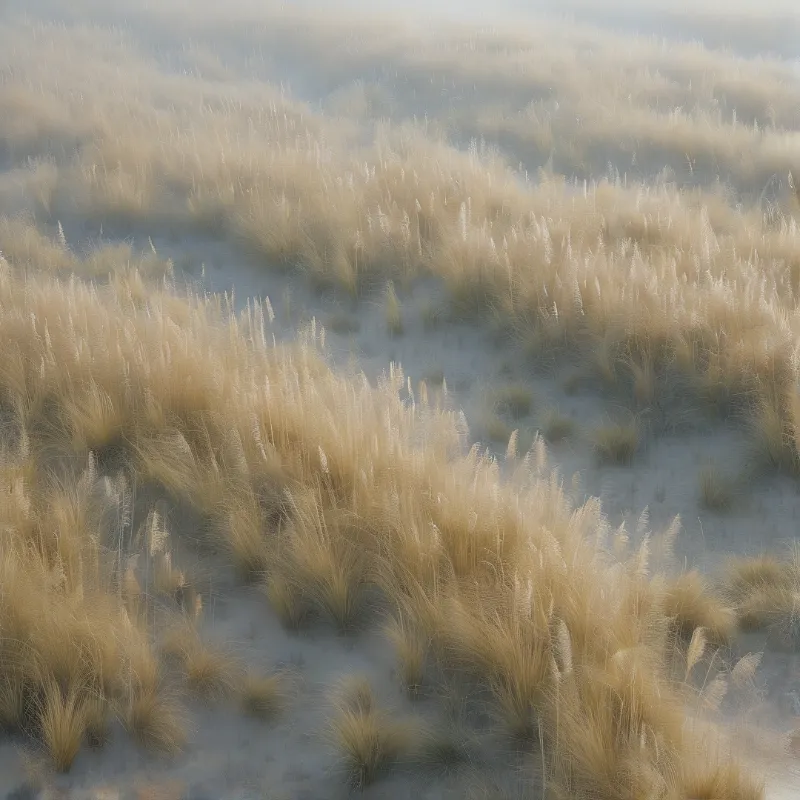 Misty Golden Grass