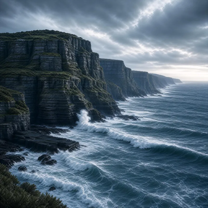 Dramatic Coastal Cliffs