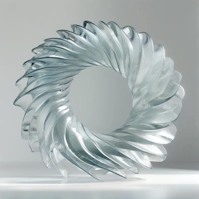 Twisted Glass Sculpture