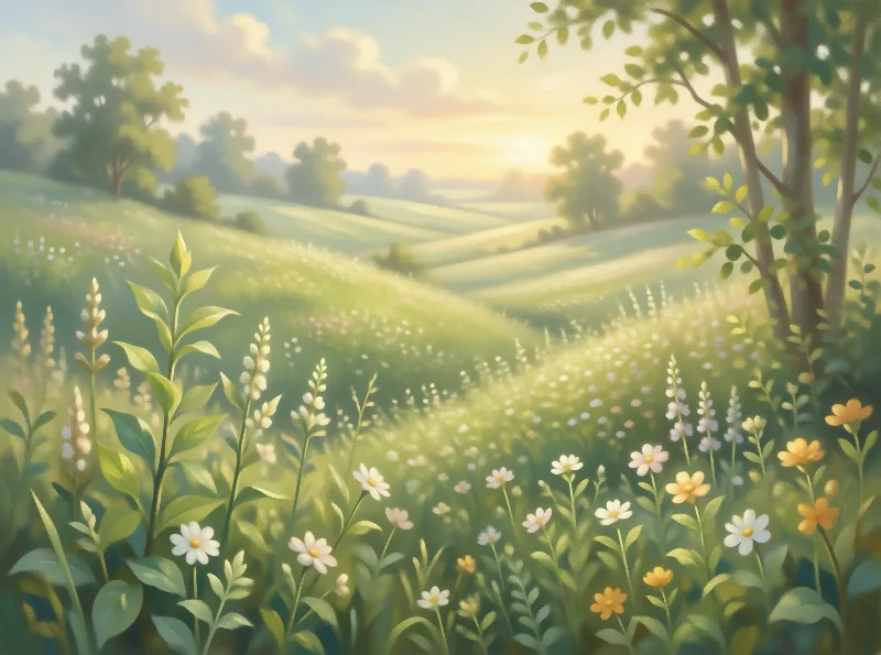 Wildflower Meadow Landscape