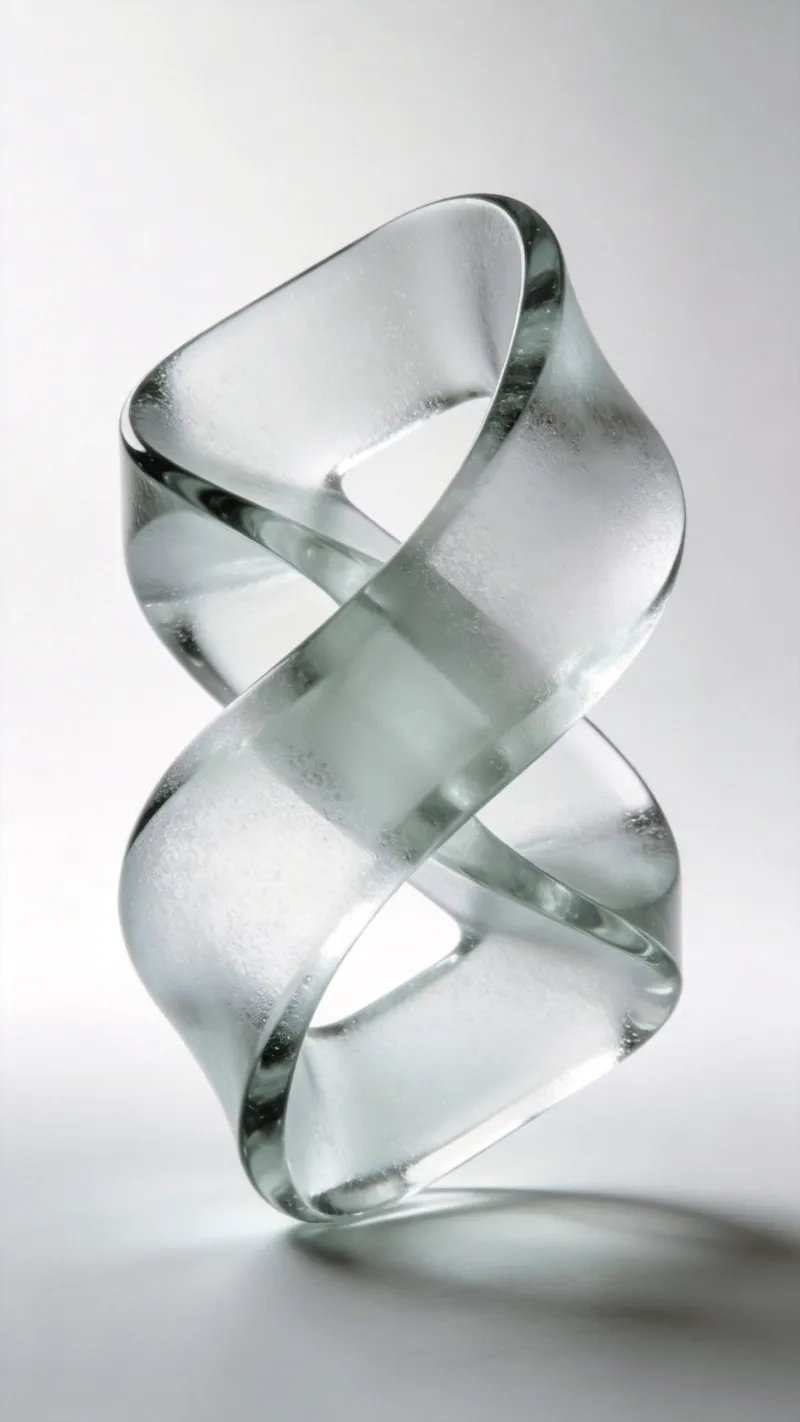 Frosted Glass Impossible Shape — Ethereal Study