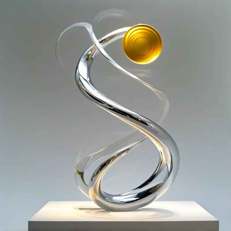 Abstract Spiral Sculpture