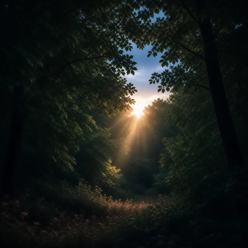 Sunlight in the Forest