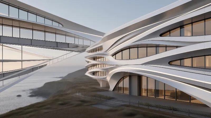 Futuristic Coastal Building