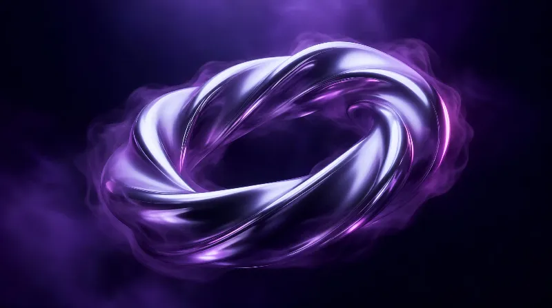 Abstract Purple Ring