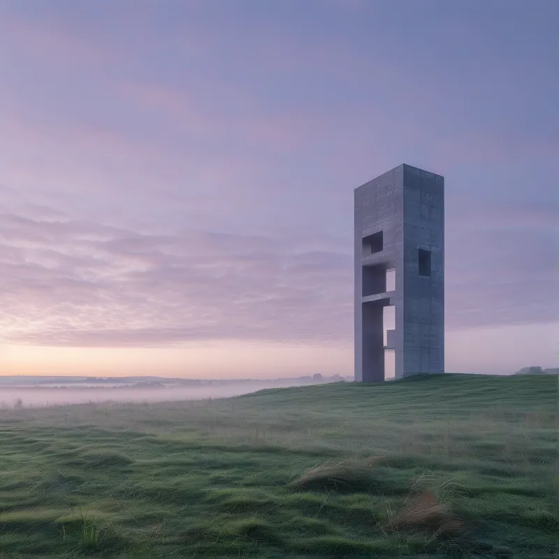 Mist Tower at Dawn