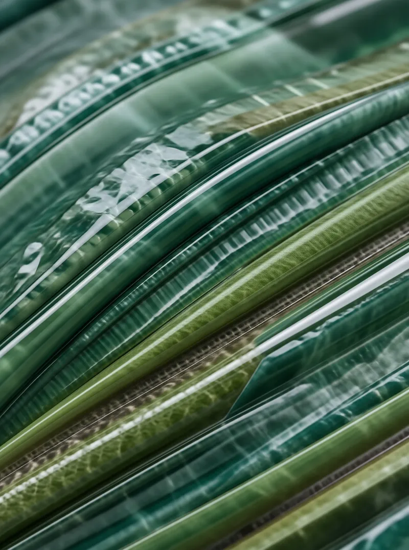 Green Glossy Woven Straps