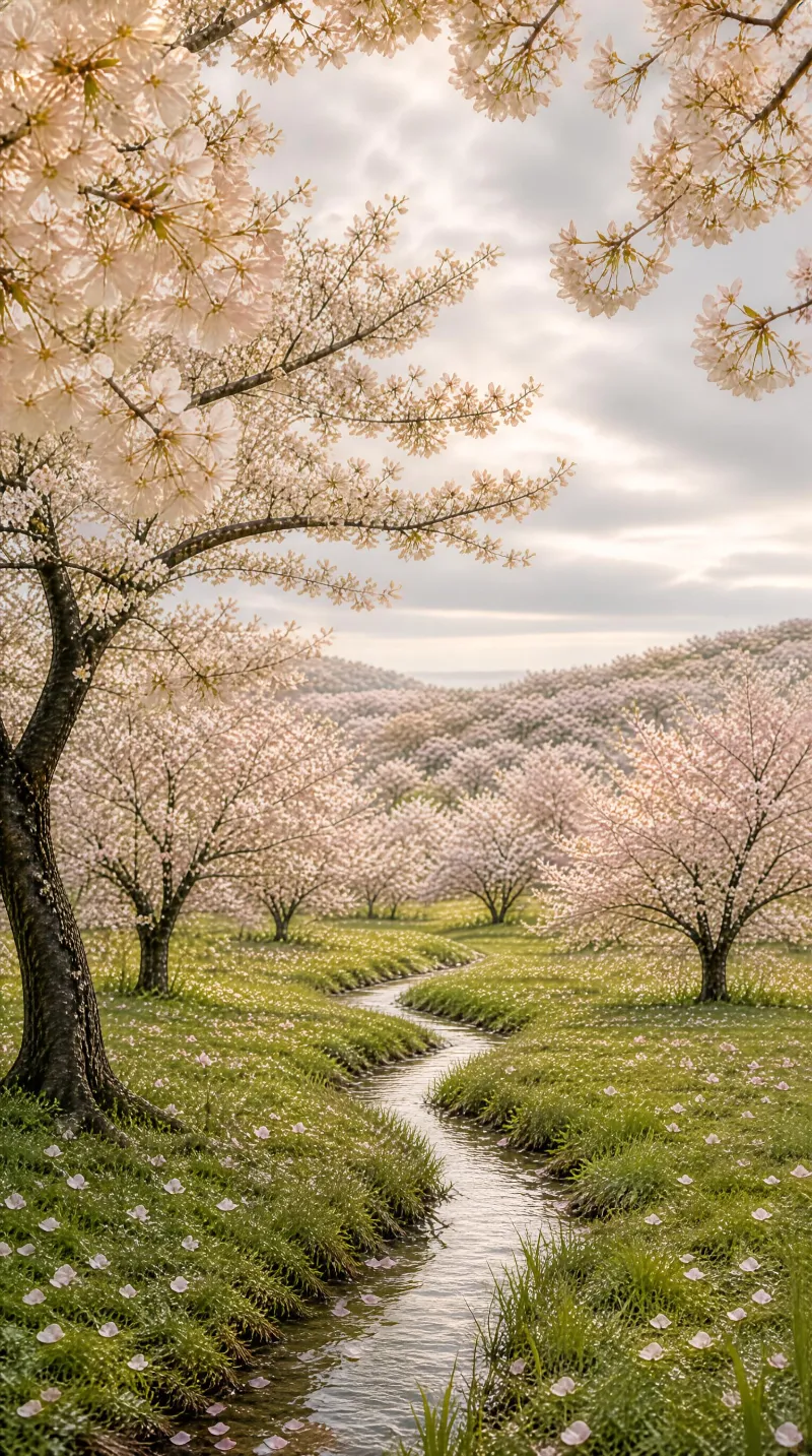 Cherry Blossom Stream