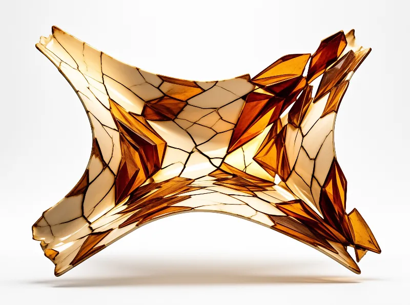 Amber Mosaic Sculpture