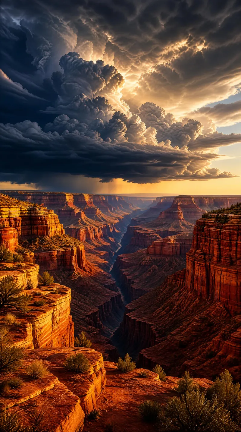 Grand Canyon Stormy Sunset