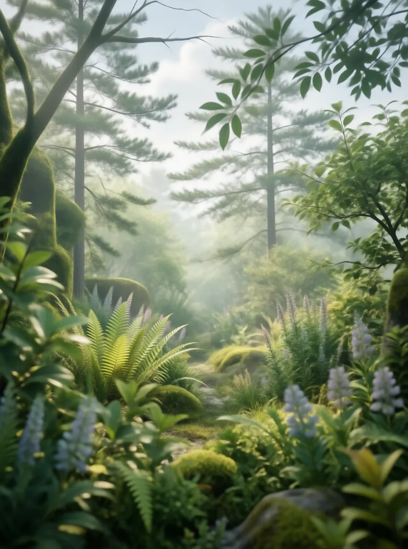 Misty Enchanted Forest