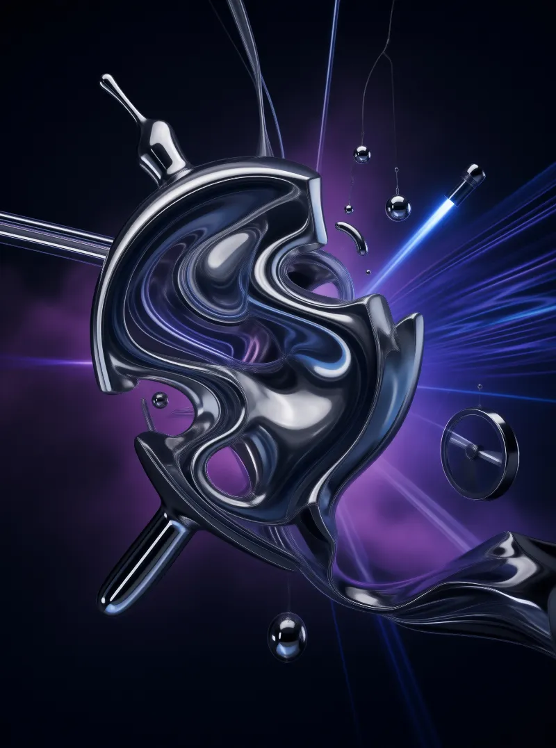 Futuristic Liquid Metal