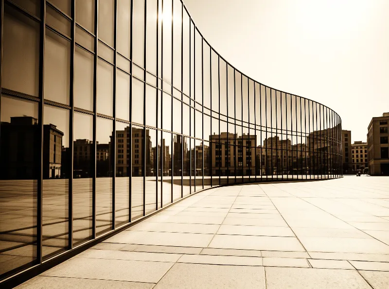 Curved Glass Facade