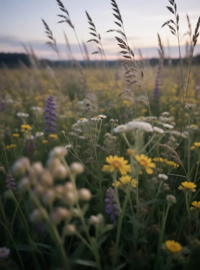 Wildflowers at Twilight