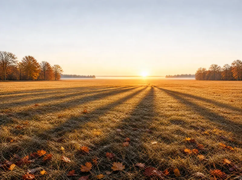 Autumn Field Sunrise