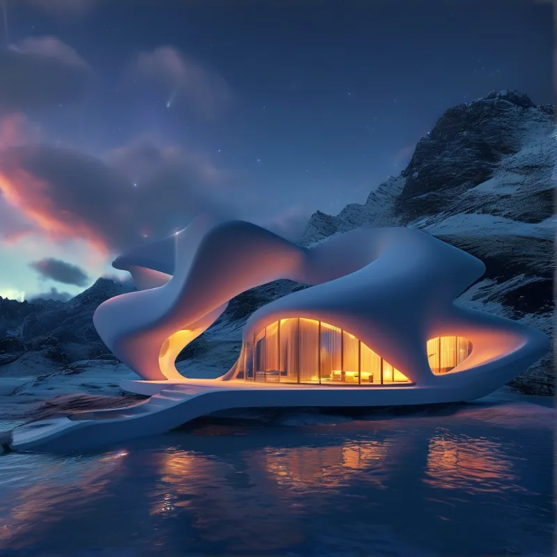 Futuristic Mountain Villa
